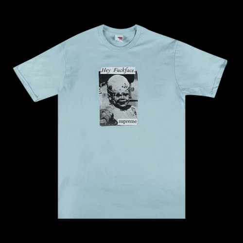 Supreme Fuck Face Tee 'Pale Blue'