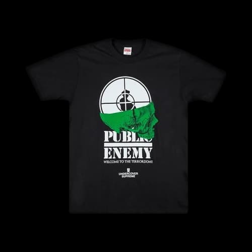Supreme x Undercover x Public Enemy Terrordome T-Shirt 'Black'