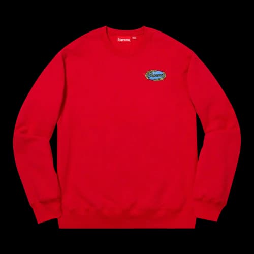 Supreme Chain Logo Crewneck 'Red'