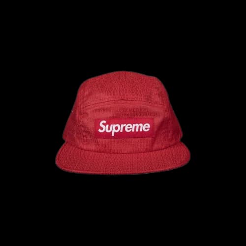 Supreme Fuck Everybody Jacquard Camp Cap 'Red'