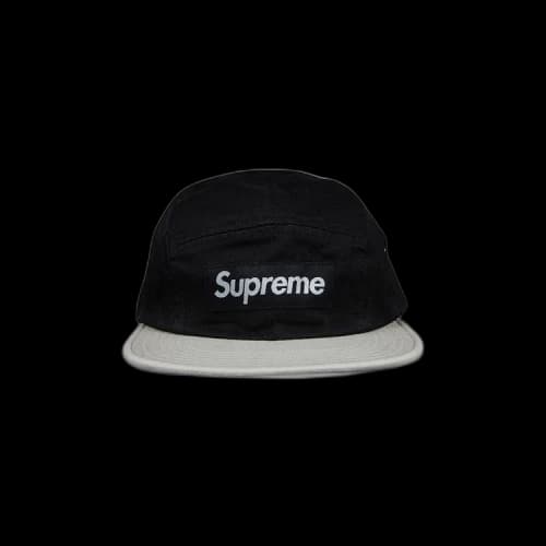 Supreme 2-Tone Camp Cap 'Black'