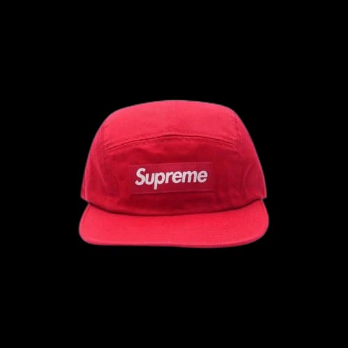 Supreme Washed Chino Twill Camp Cap 'Red'