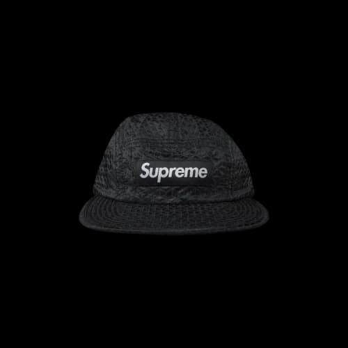 Supreme Geometric Ripstop Camp Cap 'Black'