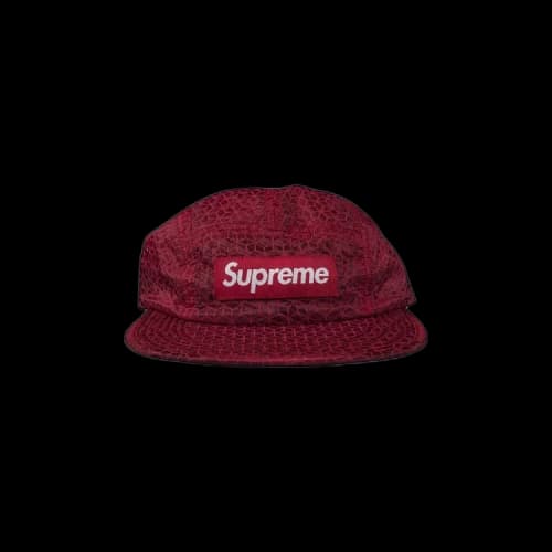 Supreme Geometric Ripstop Camp Cap 'Red'