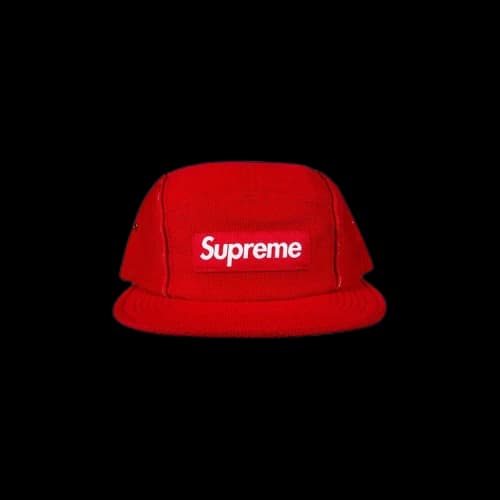 Supreme Pique Piping Camp Cap 'Red'