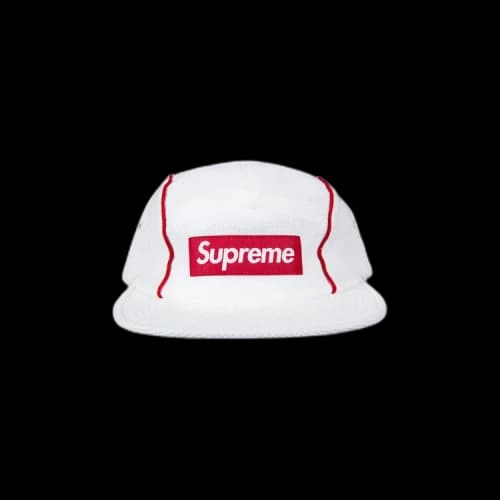 Supreme Pique Piping Camp Cap 'White'