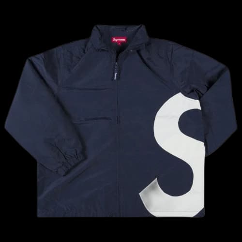 Supreme S Logo Track Jacket 'Navy'