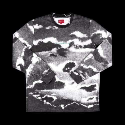Supreme Clouds Long-Sleeve Top 'White'