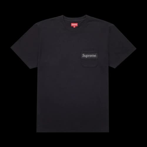 Supreme Mesh Stripe Pocket Tee 'Black'
