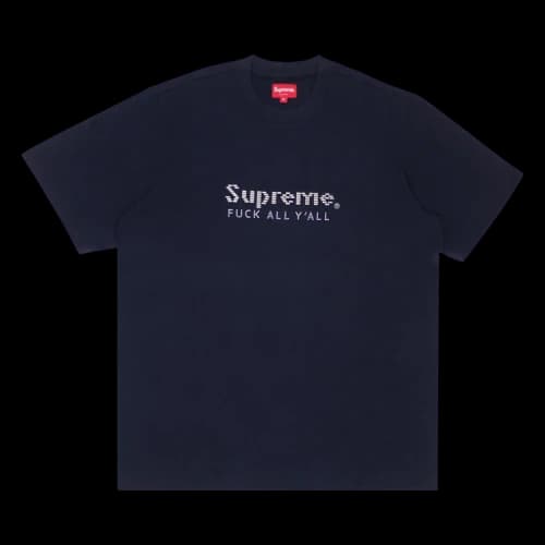 Supreme Gold Bars Tee 'Navy'
