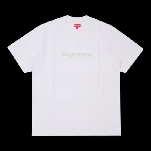 Supreme Gold Bars Tee 'White'