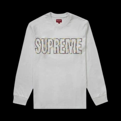 Supreme International Long-Sleeve Tee 'White'