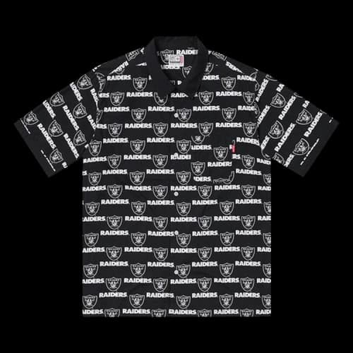 Supreme x NFL x Raiders '47 Short-Sleeve Shirt 'Black'
