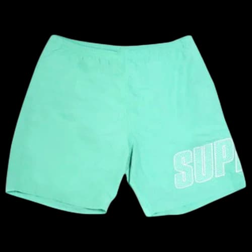Supreme Logo Appliqué Water Short 'Mint'
