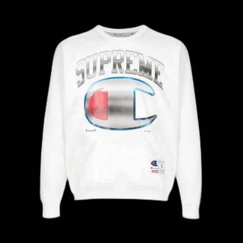 Supreme x Champion Chrome Crewneck 'White'