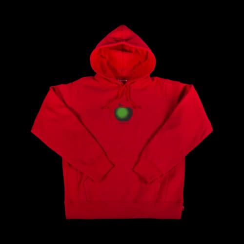 Supreme Apple Hooded Sweatshirt 'Red'