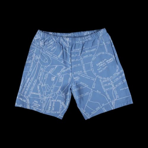 Supreme Gonz Embroidered Map Sweatshort 'Blue'