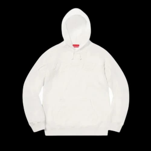 Supreme Set In Hooded Sweatshirt 'White'