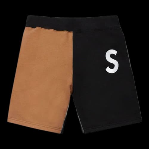 Supreme S Logo Colorblocked Sweatshort 'Black'
