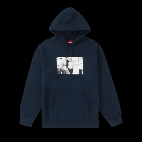 Supreme Classic Ad Hooded Sweatshirt 'Navy'