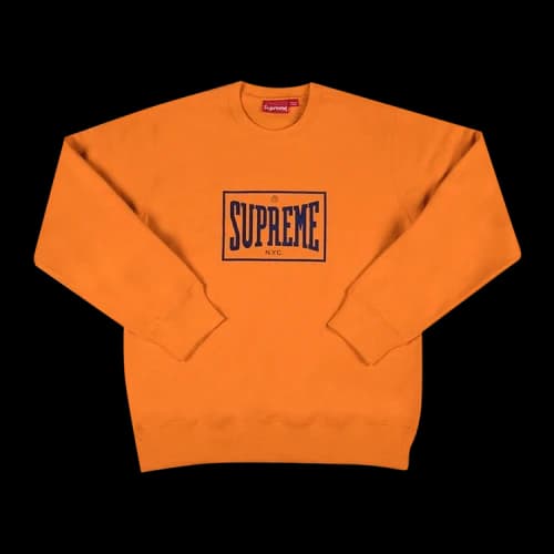 Supreme Warm Up Crewneck 'Orange'
