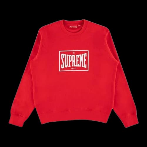 Supreme Warm Up Crewneck 'Red'
