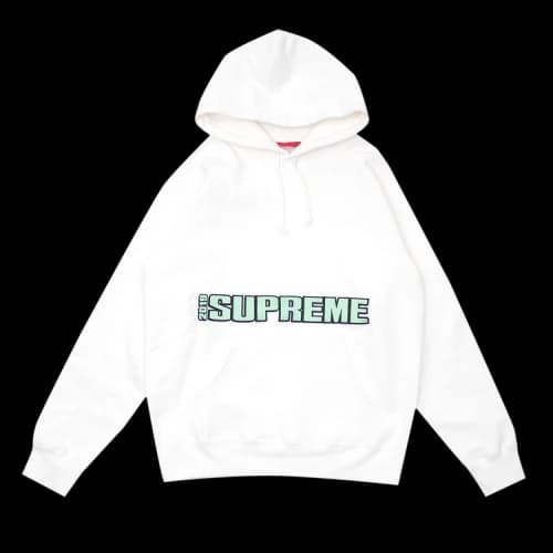 Supreme Blockbuster Hooded Sweatshirt 'White'