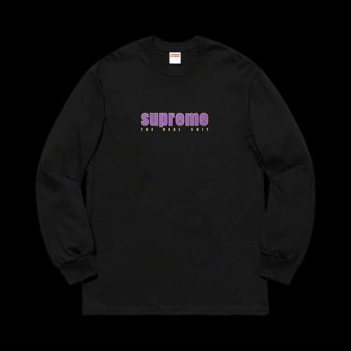 Supreme The Real Shit Long-Sleeve Tee 'Black'