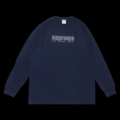 Supreme The Real Shit Long-Sleeve Tee 'Navy'