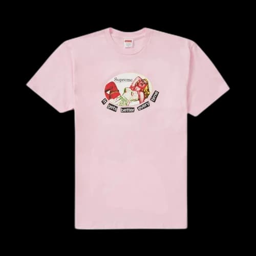 Supreme It Gets Better Every Time Tee 'Light Pink'