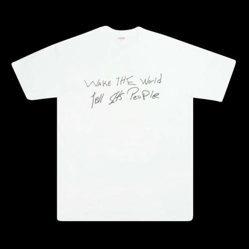Supreme Buju Banton Wake The World Tee 'White'