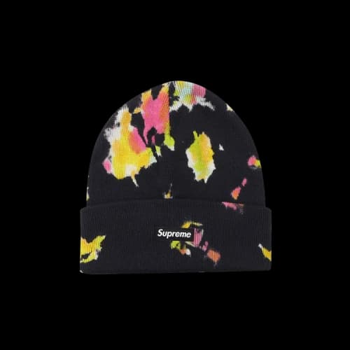 Supreme Splatter Dyed Beanie 'Black'