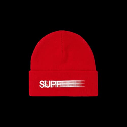 Supreme Motion Logo Beanie 'Red'