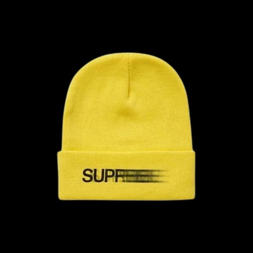 Supreme Motion Logo Beanie 'Yellow'