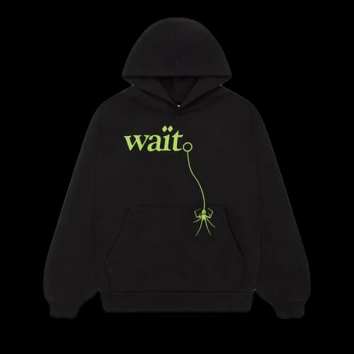 Sp5der Wait Hoodie 'Black'