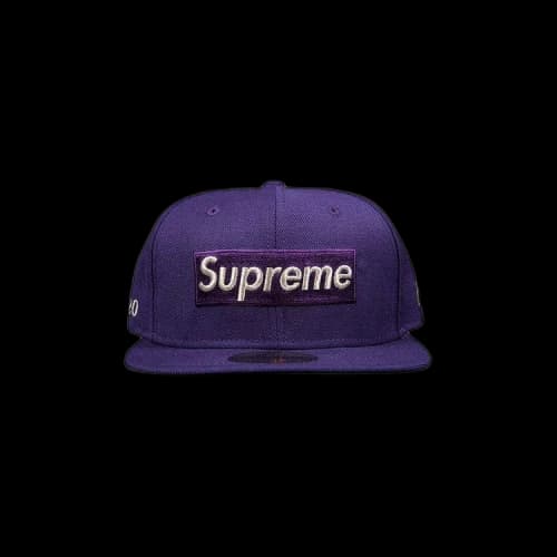 Supreme $1M Metallic Box Logo New Era 'Purple'