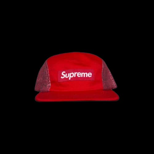Supreme Snakeskin Mesh Camp Cap 'Red'