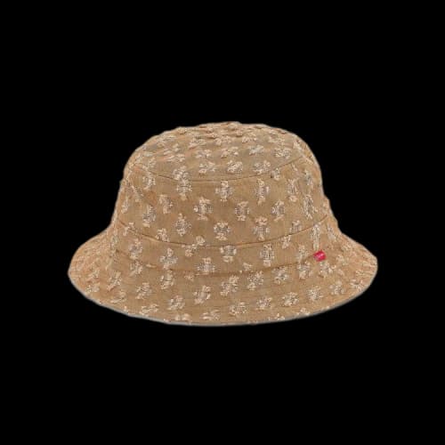 Supreme Hole Punch Denim Crusher Hat 'Brown'