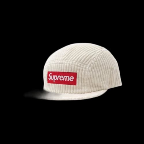 Supreme Wide Wale Corduroy Camp Cap 'Natural'