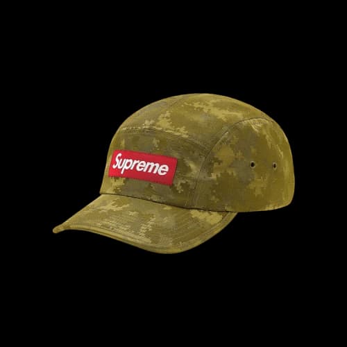 Supreme Satin Digi Camo Camp Cap 'Olive'