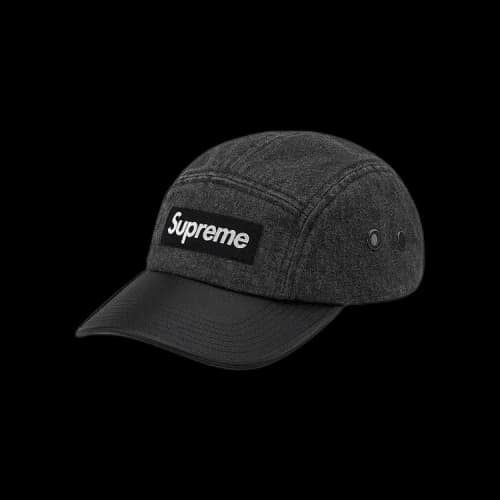 Supreme 2-Tone Denim Camp Cap 'Black'