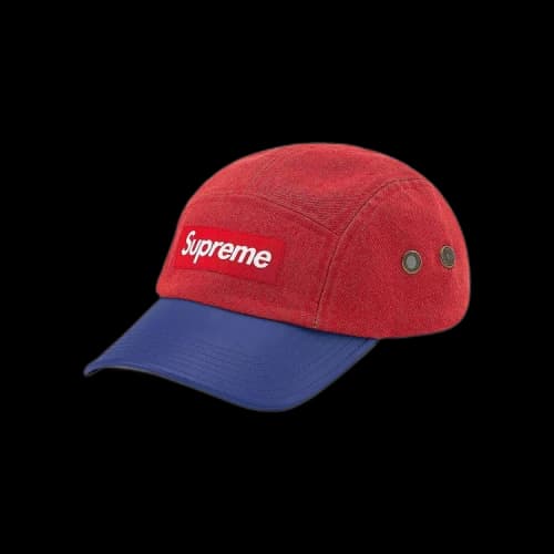 Supreme 2-Tone Denim Camp Cap 'Red'
