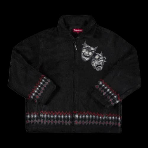 Supreme Drama Mask Fleece Jacket 'Black'