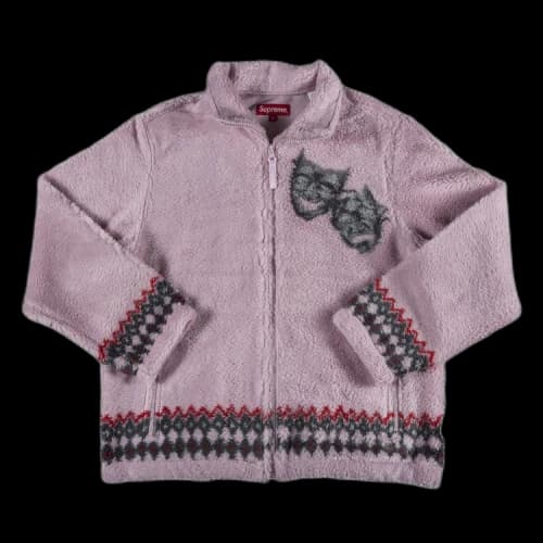 Supreme Drama Mask Fleece Jacket 'Pink'