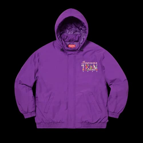 Supreme Team Puffy Jacket 'Purple'