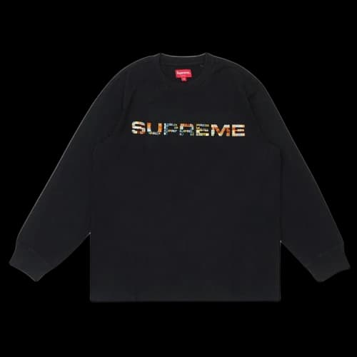 Supreme Meta Logo Long-Sleeve Top 'Black'