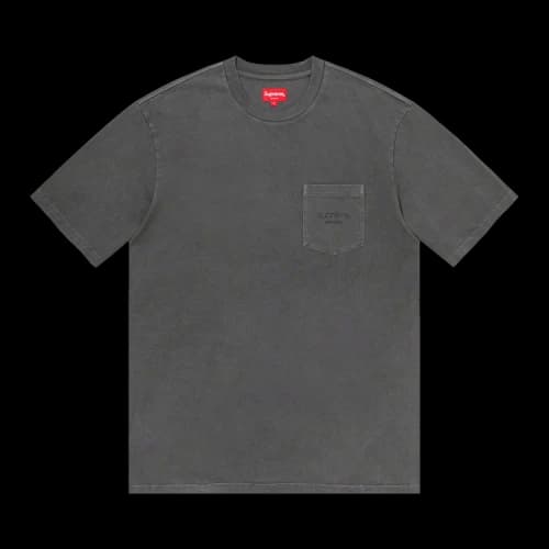 Supreme Overdyed Pocket Tee 'Black'