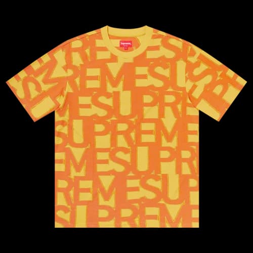 Supreme Spellout Short-Sleeve Top 'Yellow'