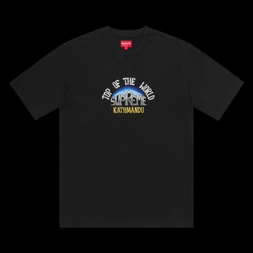 Supreme Top Of The World Short-Sleeve Top 'Black'
