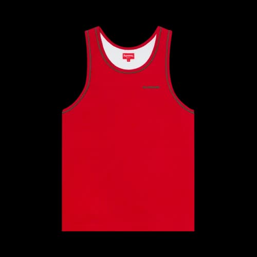 Supreme Piping Tank Top 'Red'